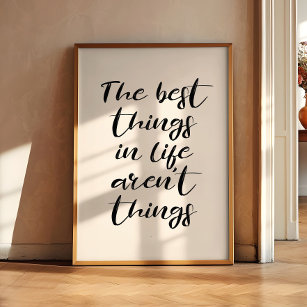 Poster As melhores coisas na vida não são coisas