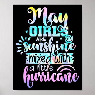 Poster As meninas de maio são sol misturado com um pouco