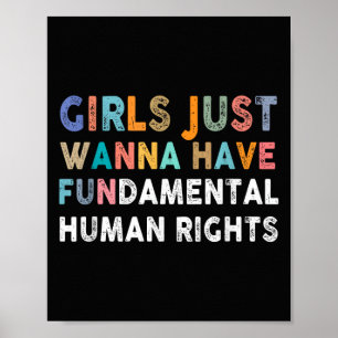 Poster As Meninas Querem Apenas Ter Direitos Humanos Fund