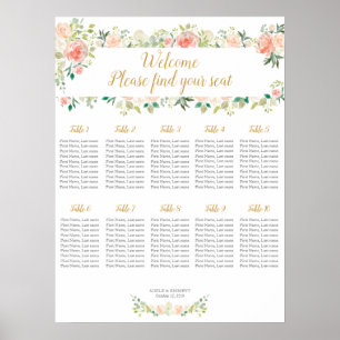 Poster As mesas da carta 10 do assento do casamento