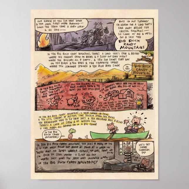 Póster As Montanhas Big Rock Candy (Frente)