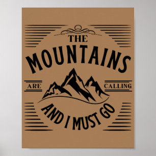 POSTER AS MONTANHAS ESTÃO A LIGAR E EU TENHO DE IR