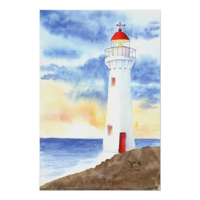 Póster As Montanhas Farol Náutico (Frente)