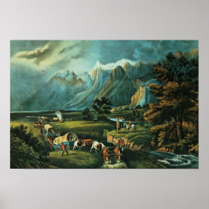Póster As montanhas rochosas