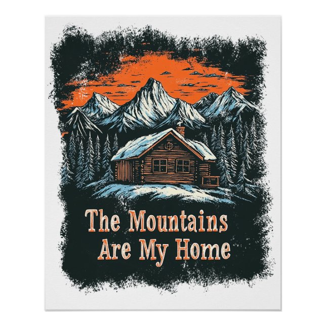 Póster As Montanhas São Minha Casa (Frente)
