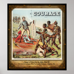 Poster As mortes de Melvill & de Coghill em Isandlwana
