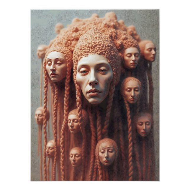 Póster As muitas faces dentro (Frente)