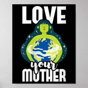 Poster As Mulheres Adoram Sua Proteção Ambiental Mãe