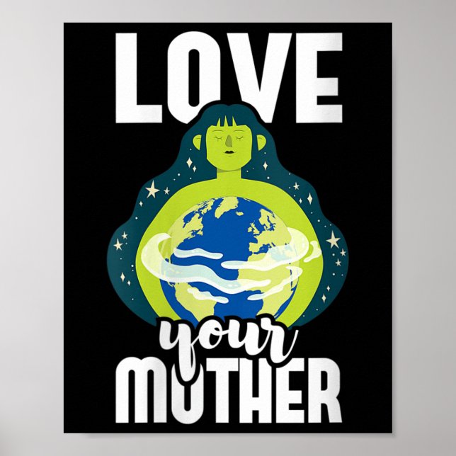 Poster As Mulheres Adoram Sua Proteção Ambiental Mãe (Frente)