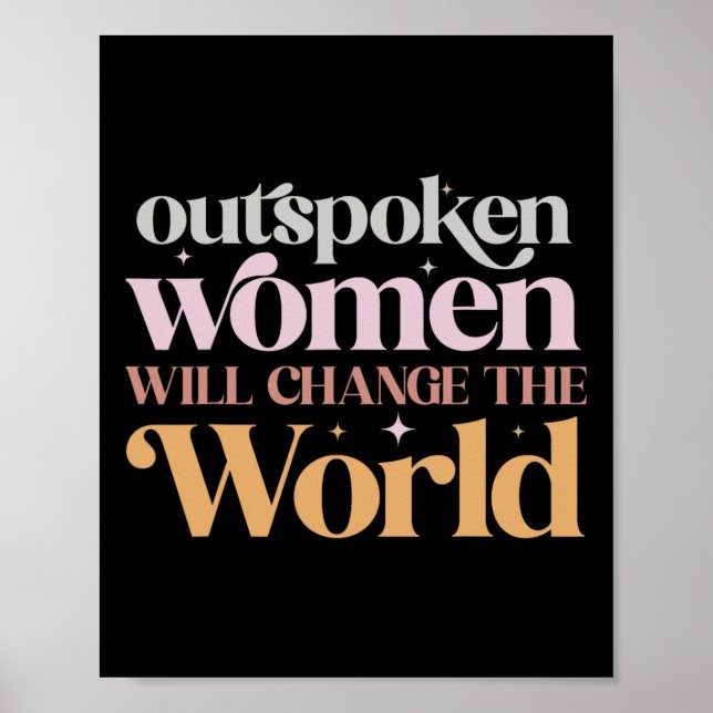 Poster As Mulheres Mudarão O Poder Feminista Mundial (Frente)