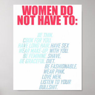 Poster As Mulheres Não Precisam Ser Cozinheiras Para Você