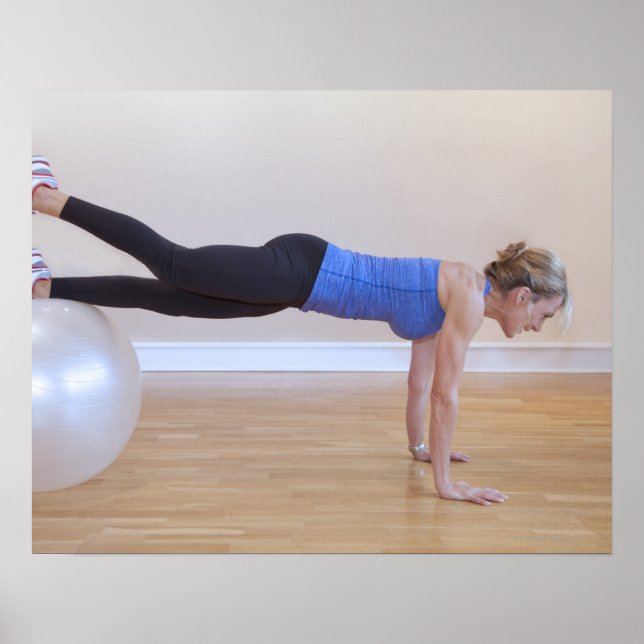 Póster As mulheres que fazem exercício se posam (Frente)