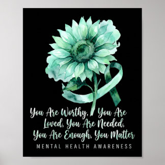 Poster As mulheres são dignas de amor saúde mental girass