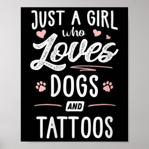 Poster As Mulheres Só Adoram Cachorros E Tatuagens