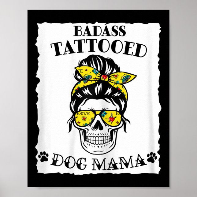 Poster As Mulheres Tinham A Mamãe Tatuada Mãe Tatuagem Ca (Frente)
