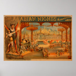 Póster As noites árabes - a lâmpada maravilhosa de
