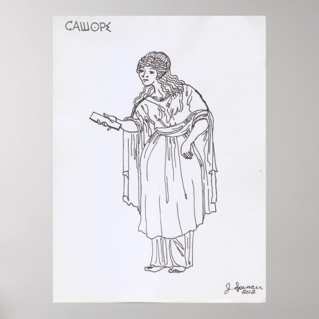 Póster As Nove Mães Gregas: Calliope 1 de 9 (Frente)