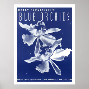 Poster As orquídeas "azuis " de Carmichael do Hoagy