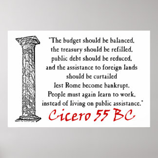 Poster As pessoas Devem Funcionar - Cícero