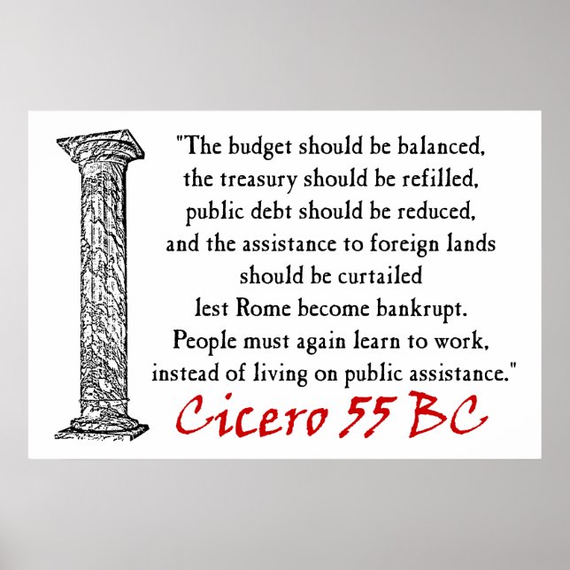 Poster As pessoas Devem Funcionar - Cícero (Frente)