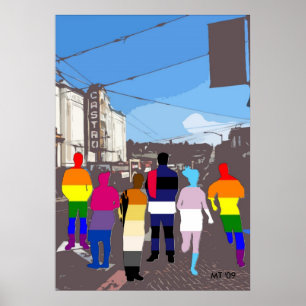 Póster As pessoas do orgulho de GLBT na arte de Castro #2