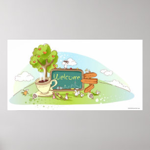 Póster As pessoas que relaxam pela informação assinam c