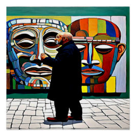 Póster As Pinturas Observando
