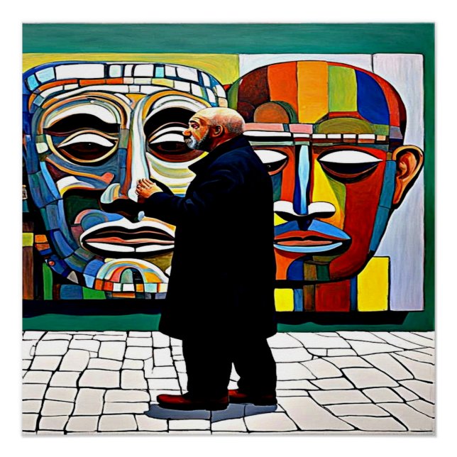 Póster As Pinturas Observando (Frente)