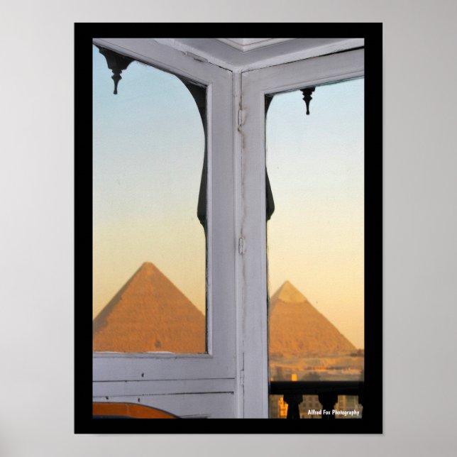 Poster As Pirâmides De Gizé Do Hotel Pyramisa (Frente)