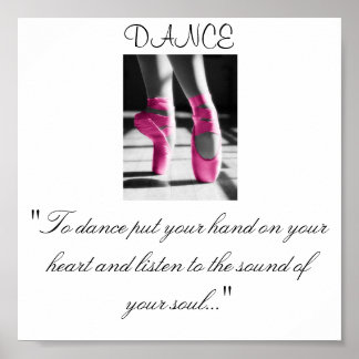 Póster As raparigas dançam, "Para dançar, põe a mão no te