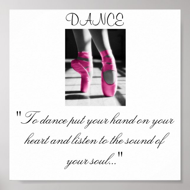 Póster As raparigas dançam, "Para dançar, põe a mão no te (Frente)
