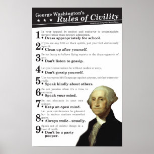 Póster As regras do GW de civismo