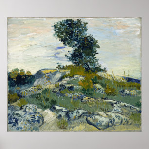 Póster As rochas por Vincent van Gogh