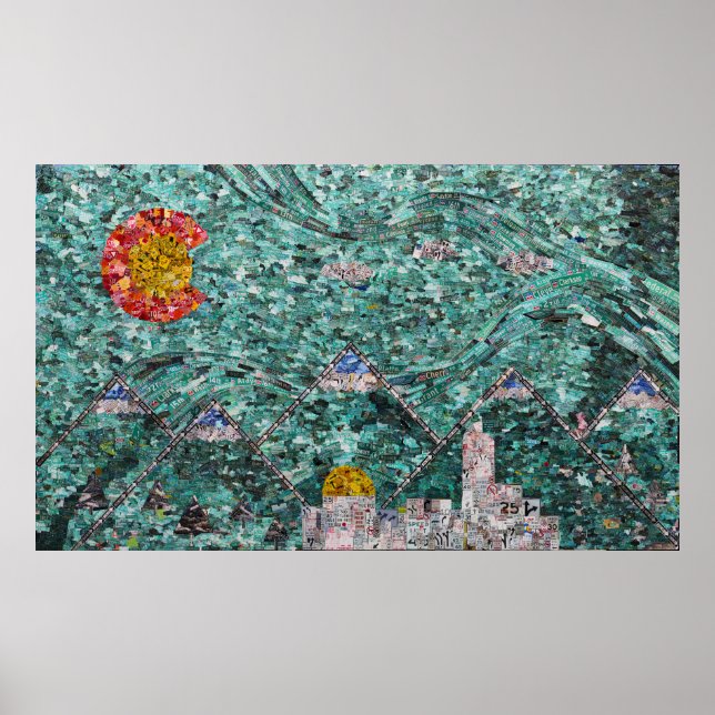 Poster As ruas de Denver Colage CHEIO SIZE (Frente)