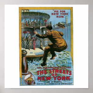 Póster "As ruas de New York "