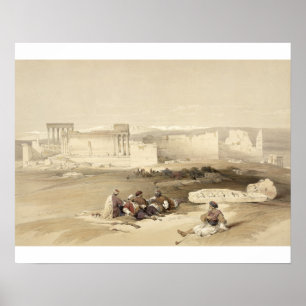 Póster As ruínas de Baalbec, o 5 de maio de 1839,