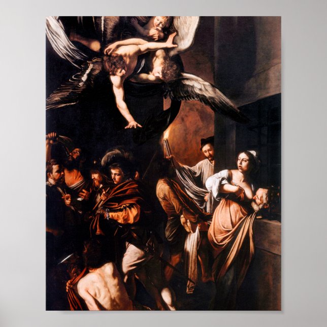 Poster As Sete Obras De Compaixão De Caravaggio (Frente)