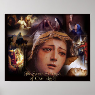 Poster As Sete Tristezas de Nossa Senhora.