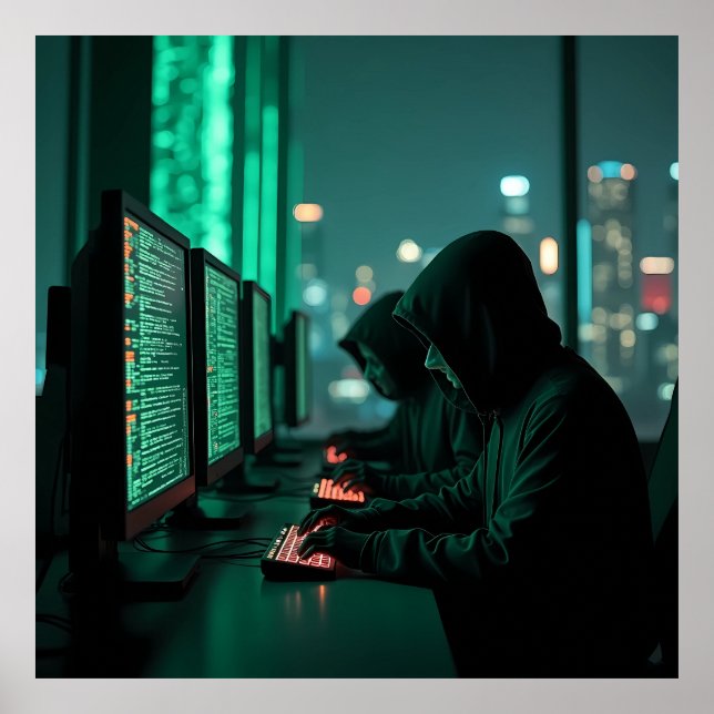 Poster As Sombras da IA Digital do submundo (Frente)