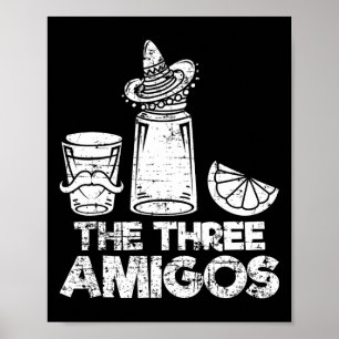 Poster As Três Amigos Camisa Sal De Limão Da Tequila Mulh