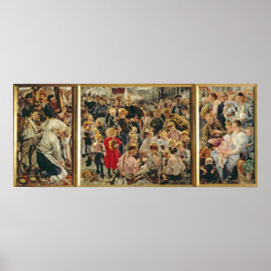 Poster As três idades de um homem ativo, 1895