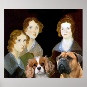 Póster As três meninas de Bronte e depositários e Floss