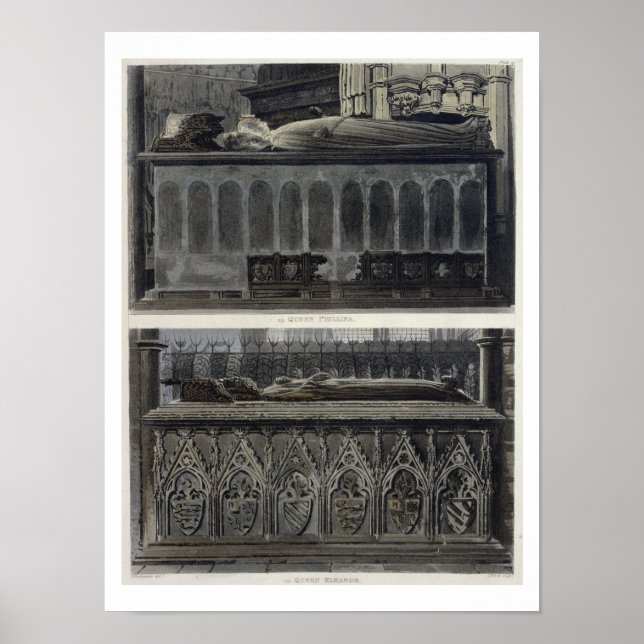 Póster As tumbas da Rainha Philippa e da Rainha Eleanor,  (Frente)