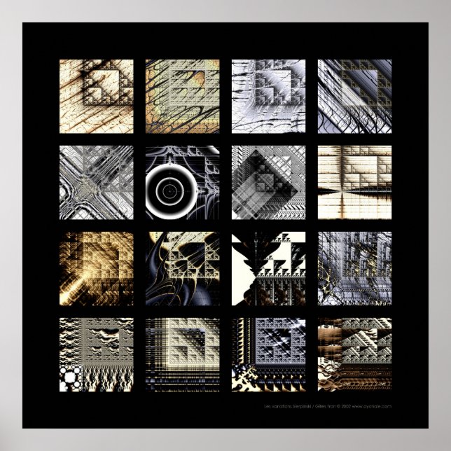 Poster As variações Sierpinski (Frente)