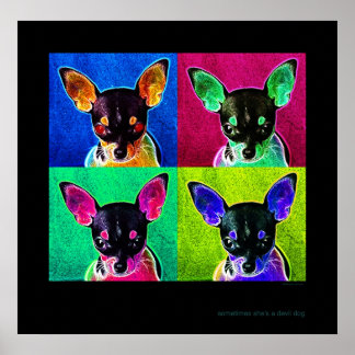 Póster às vezes ela é um cão diabo