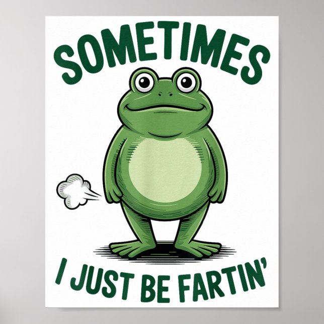 Poster Às vezes eu só estou soltando peido Sapo de Natal  (Frente)