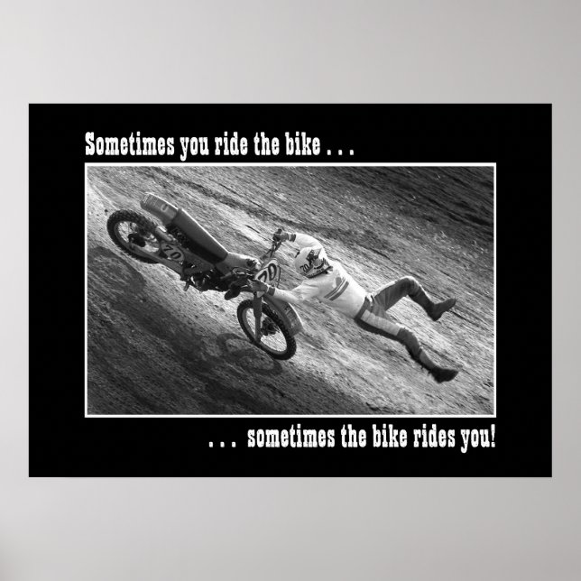 Poster Às vezes você anda de bicicleta. . . (Frente)