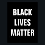 Poster As Vidas Negras Importam<br><div class="desc">Fale contra a violência e o racismo sistêmico contra a comunidade afro-americana com este poster da Black Lives Matter.</div>