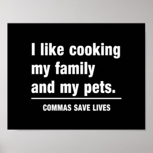 Póster As vírgulas salvar vidas