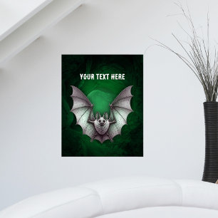 Poster Asas Cinzentas de Morcego Espalham-se pela Escura